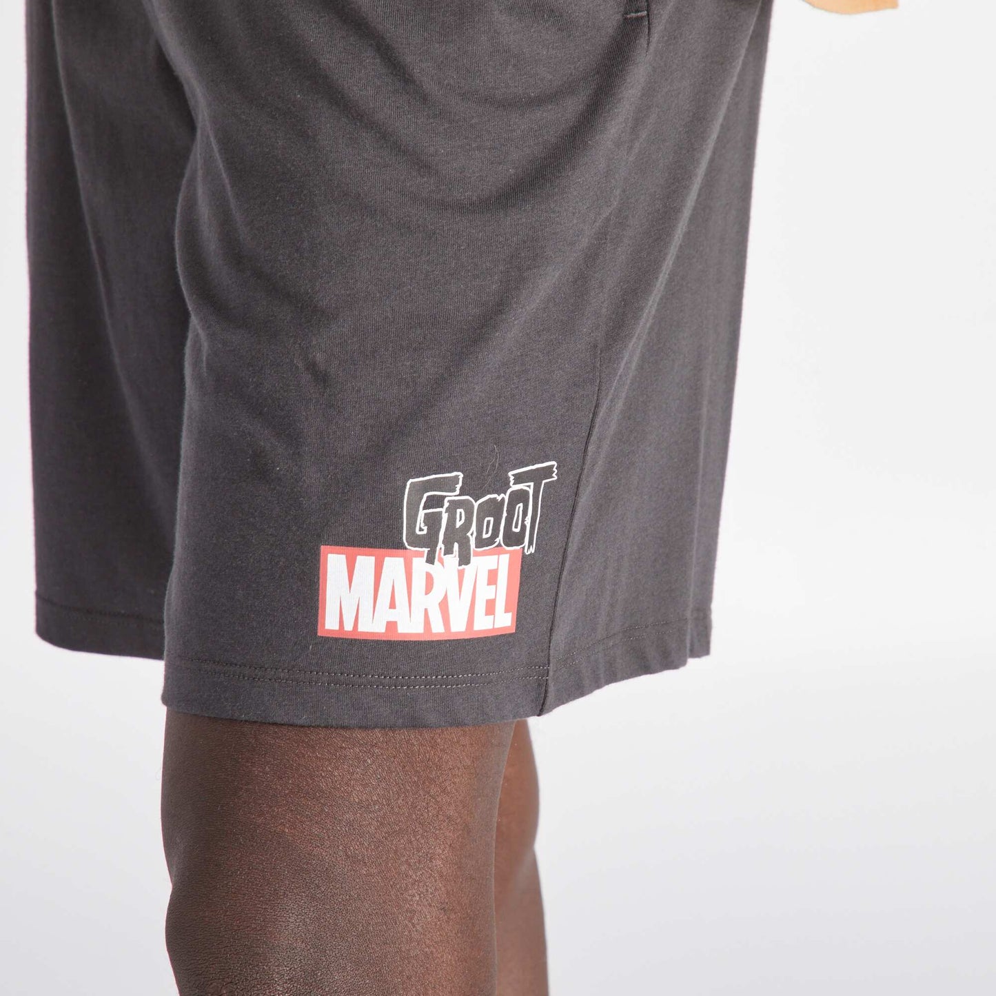 Pyjama court 'Marvel' en jersey - 2 pi ces Marron/beige