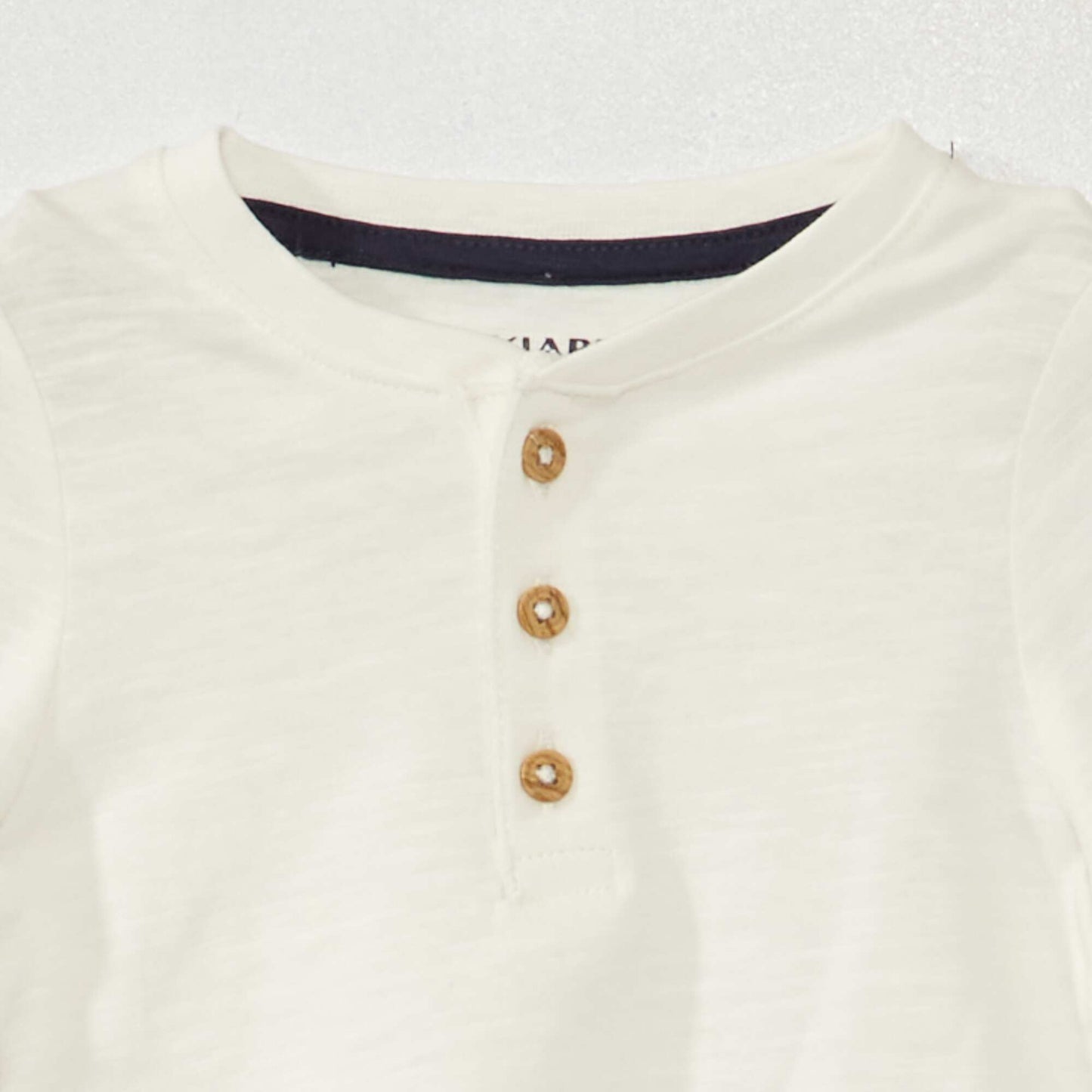 T-shirt en jersey manches longues blanc