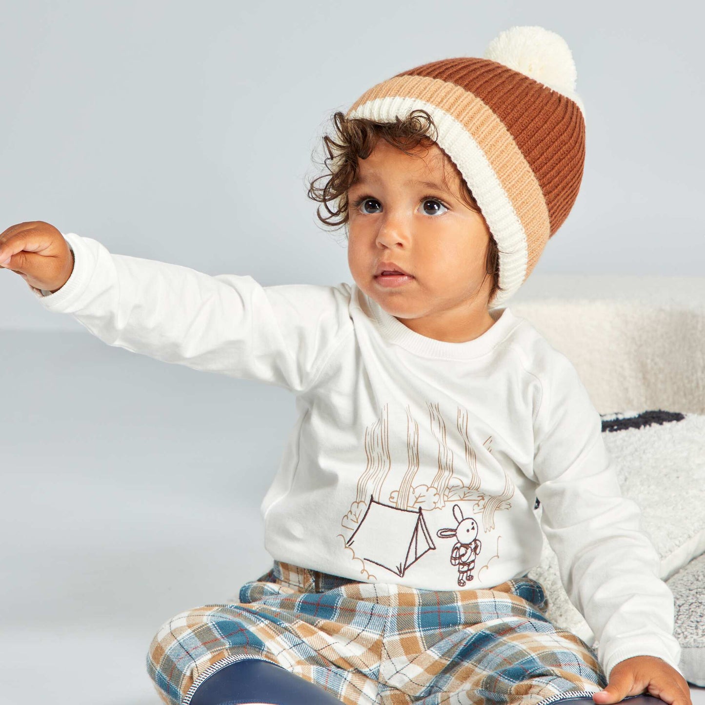 T-shirt en maille jersey Blanc