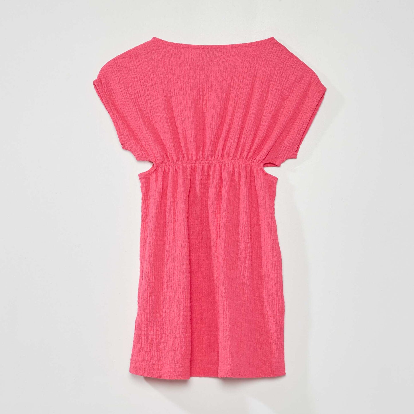 Robe en maille gaufr e Rose