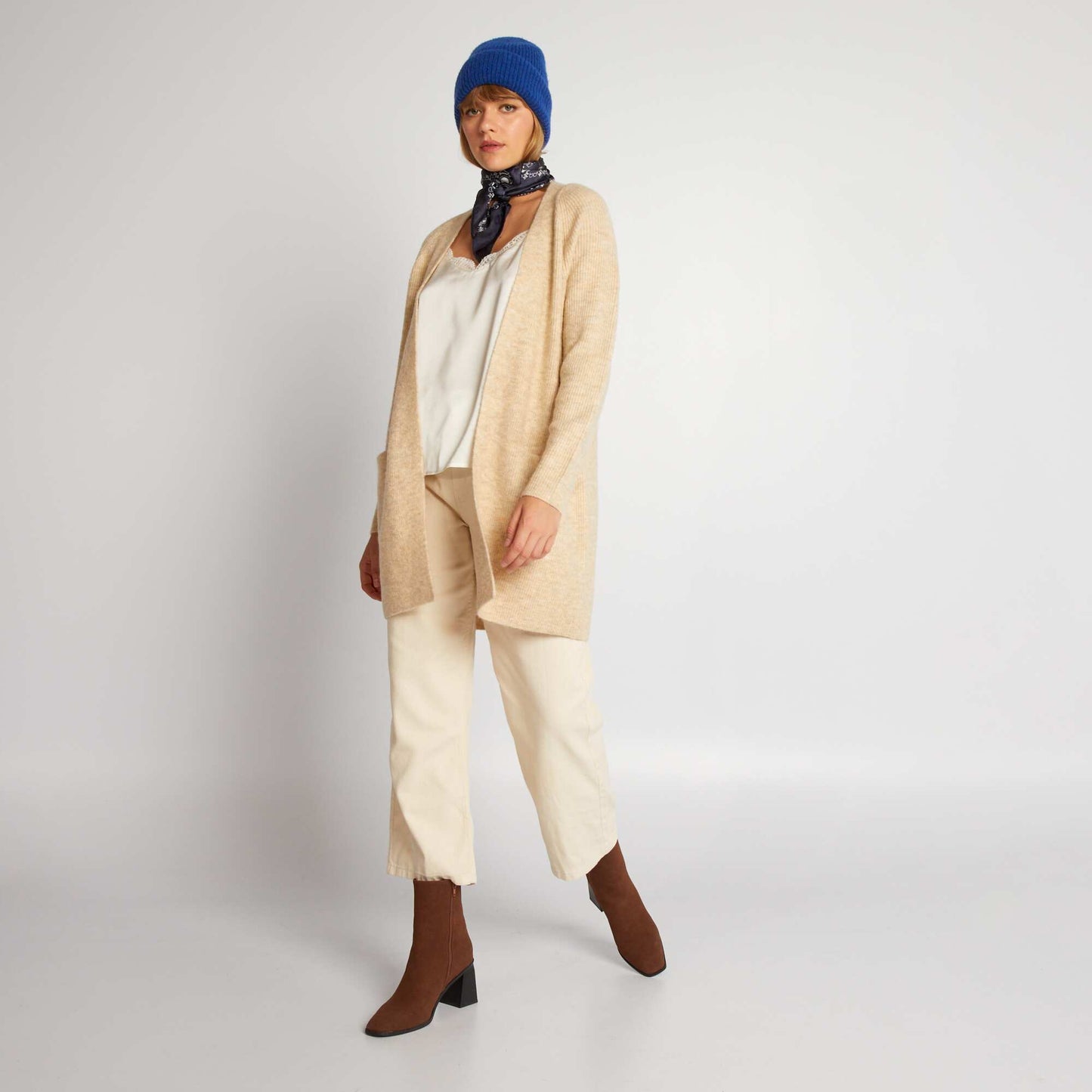 Gilet en maille Beige