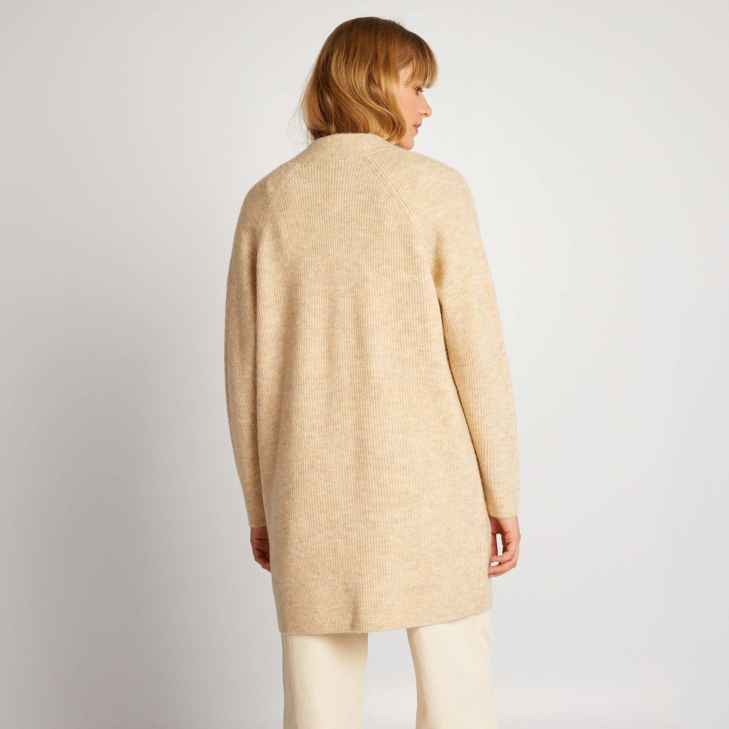 Gilet en maille Beige