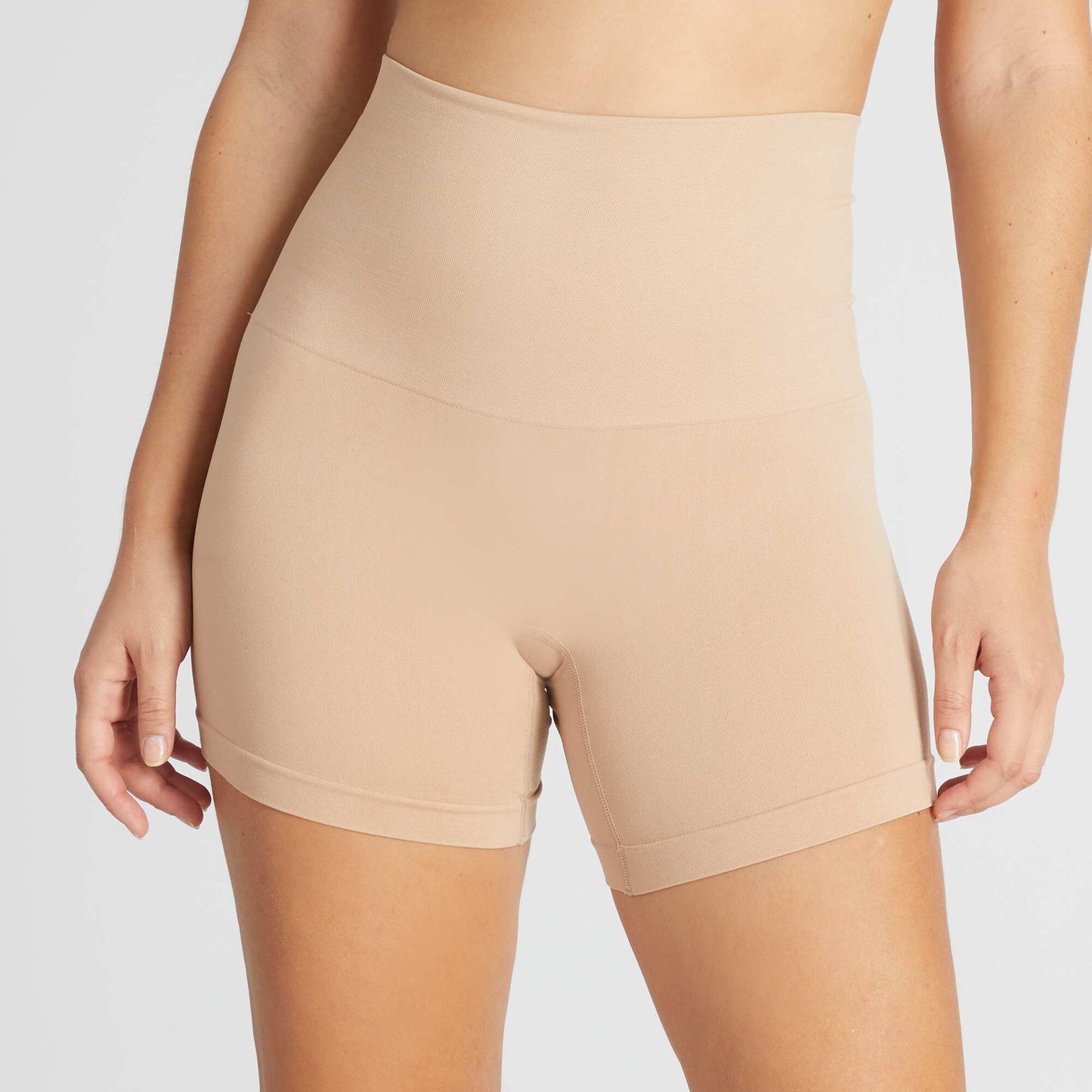 Shorty en microfibre Beige
