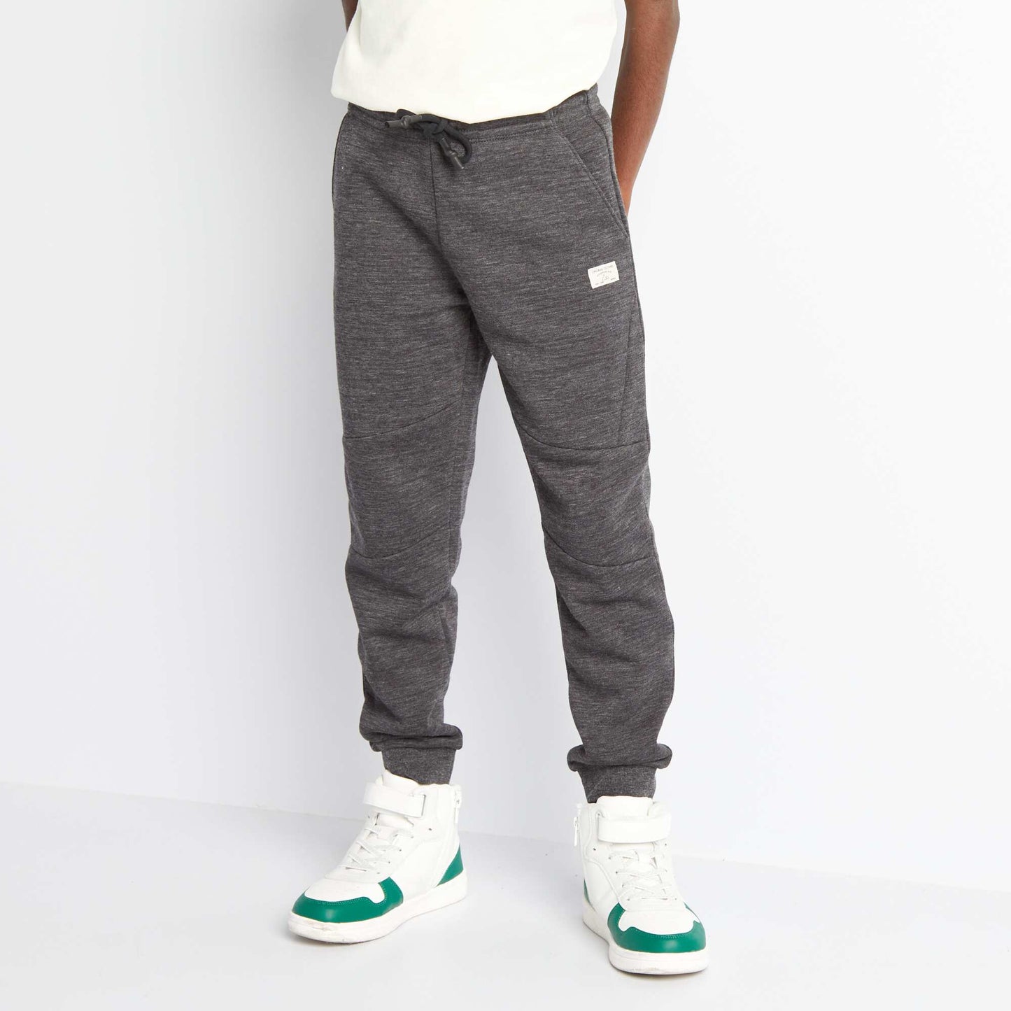 Jogging en molleton Gris fonc