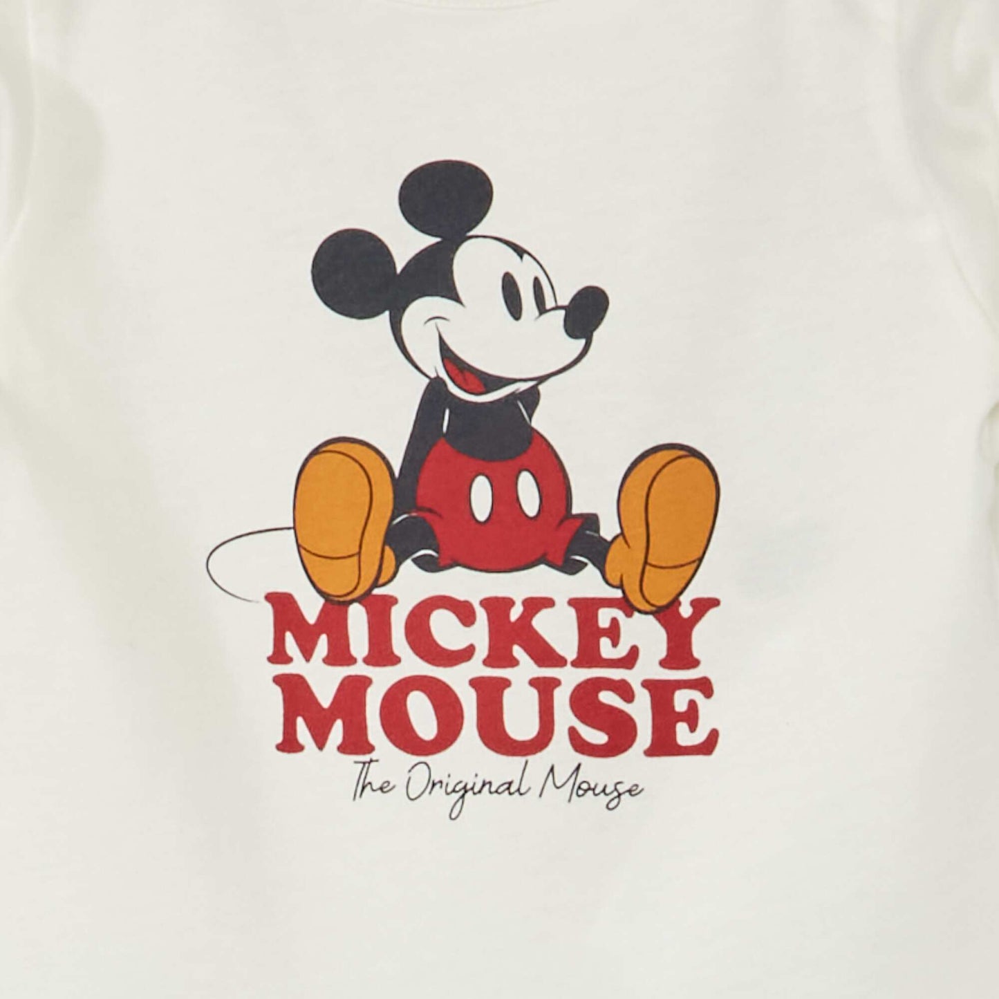 Tee-shirt 'Disney' manches longues Blanc 'Mickey'