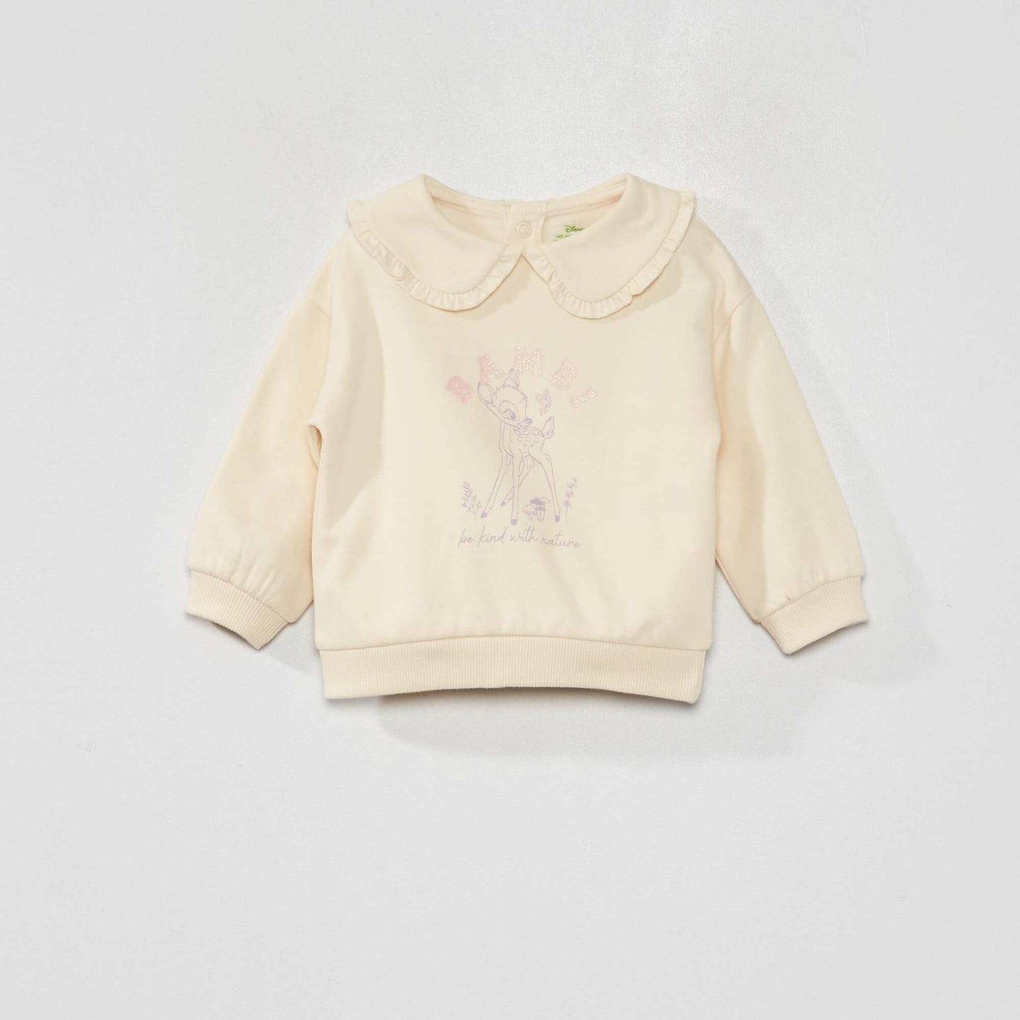 Sweat en molleton 'Bambi' Ecru