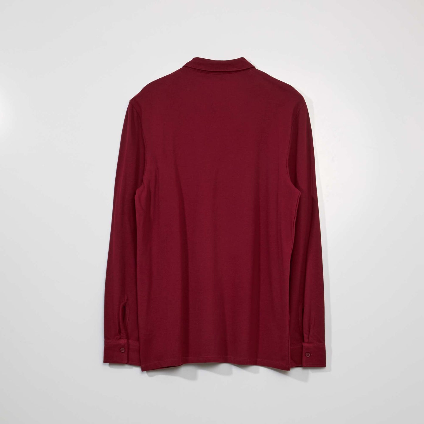 Polo en piqu de coton Rouge