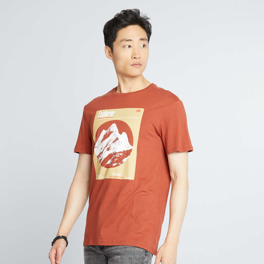 T-shirt imprim Rouge