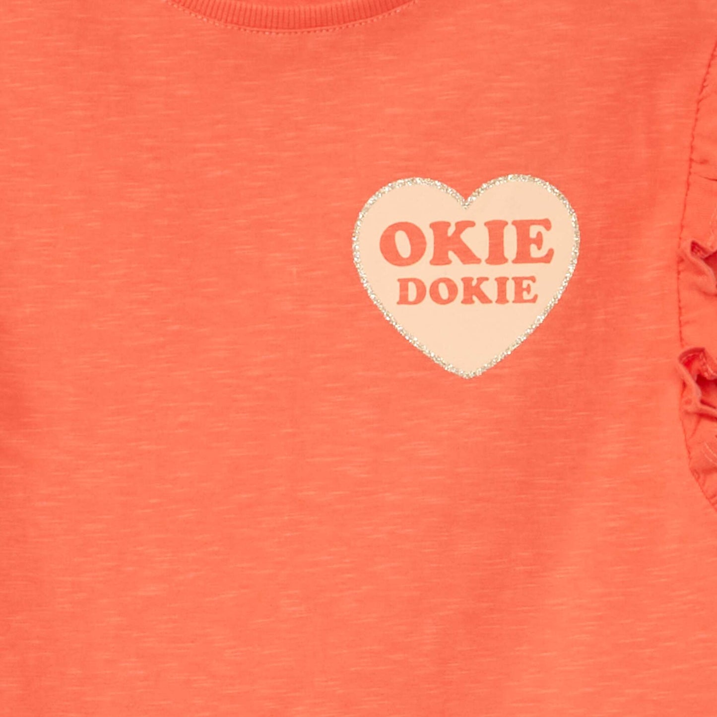 T-shirt sans manches avec volants Blanc
