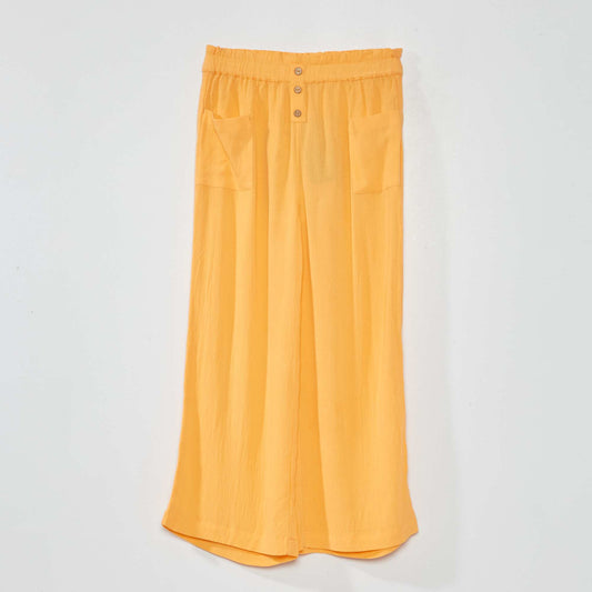 Pantalon large Orange