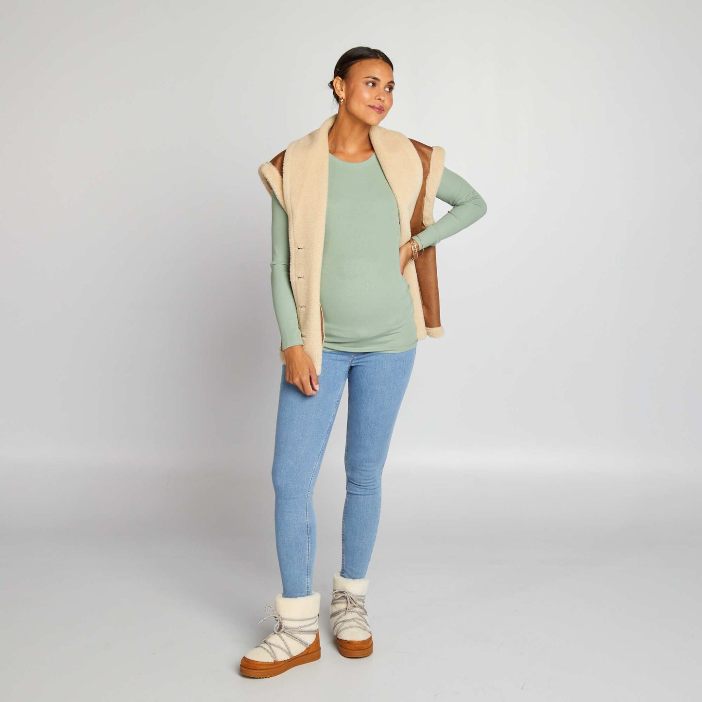 T-shirt grossesse Vert