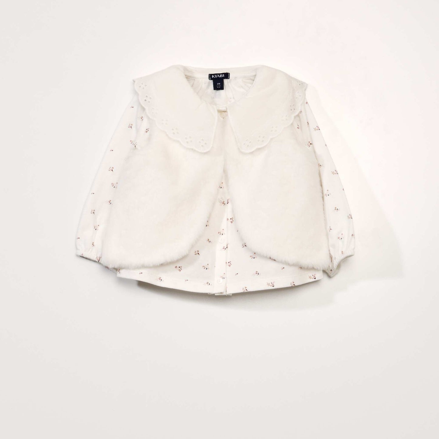 Ensemble t-shirt + legging + gilet - 3 pi ces Blanc
