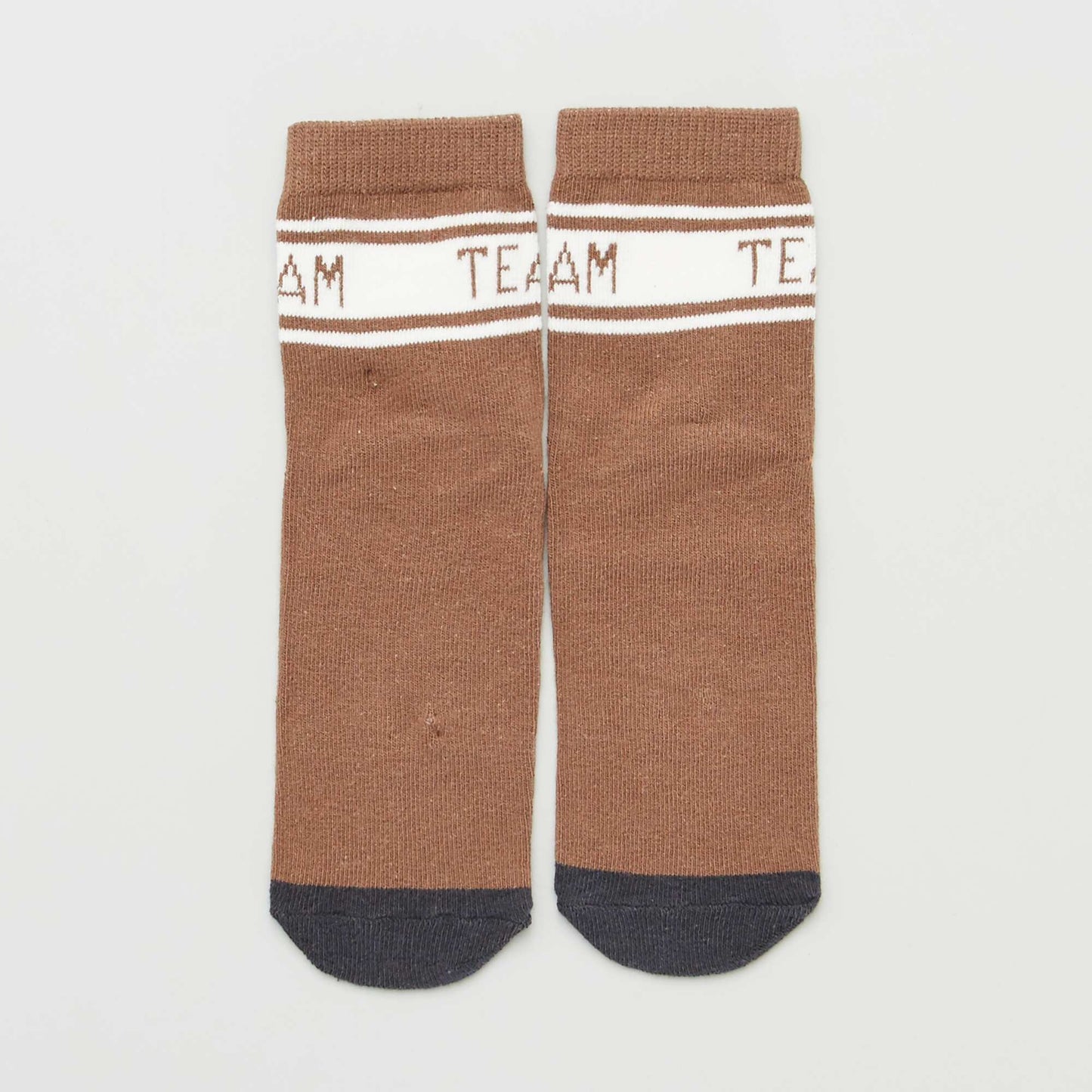 Lot 5 paires de chaussettes style sport Marron/gris/bordeaux