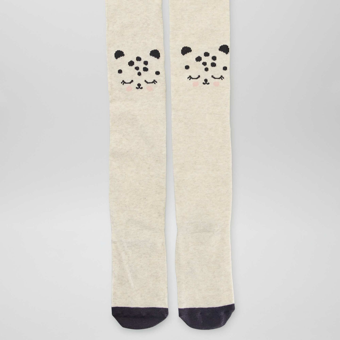 Lot de 2 collants en maille fantaisie Beige/marron