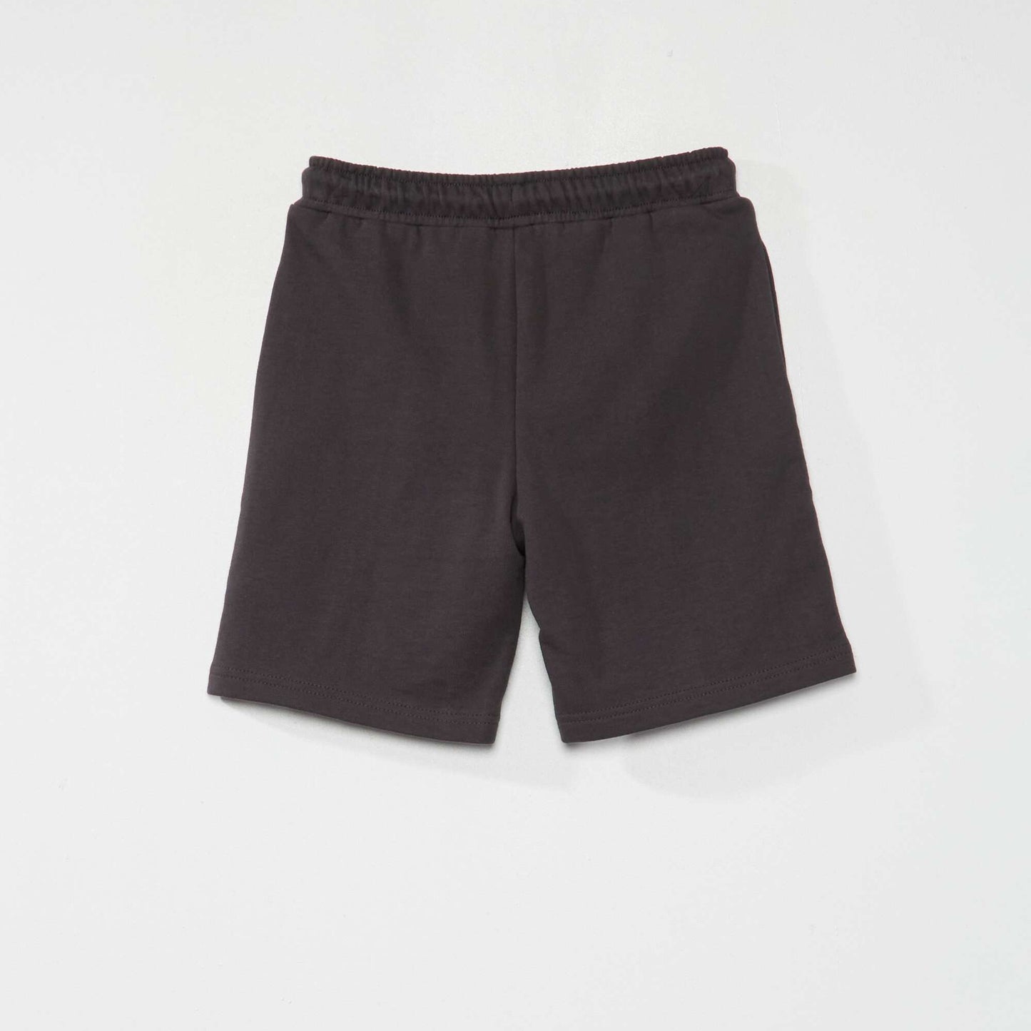 Bermuda en molleton gris fonc