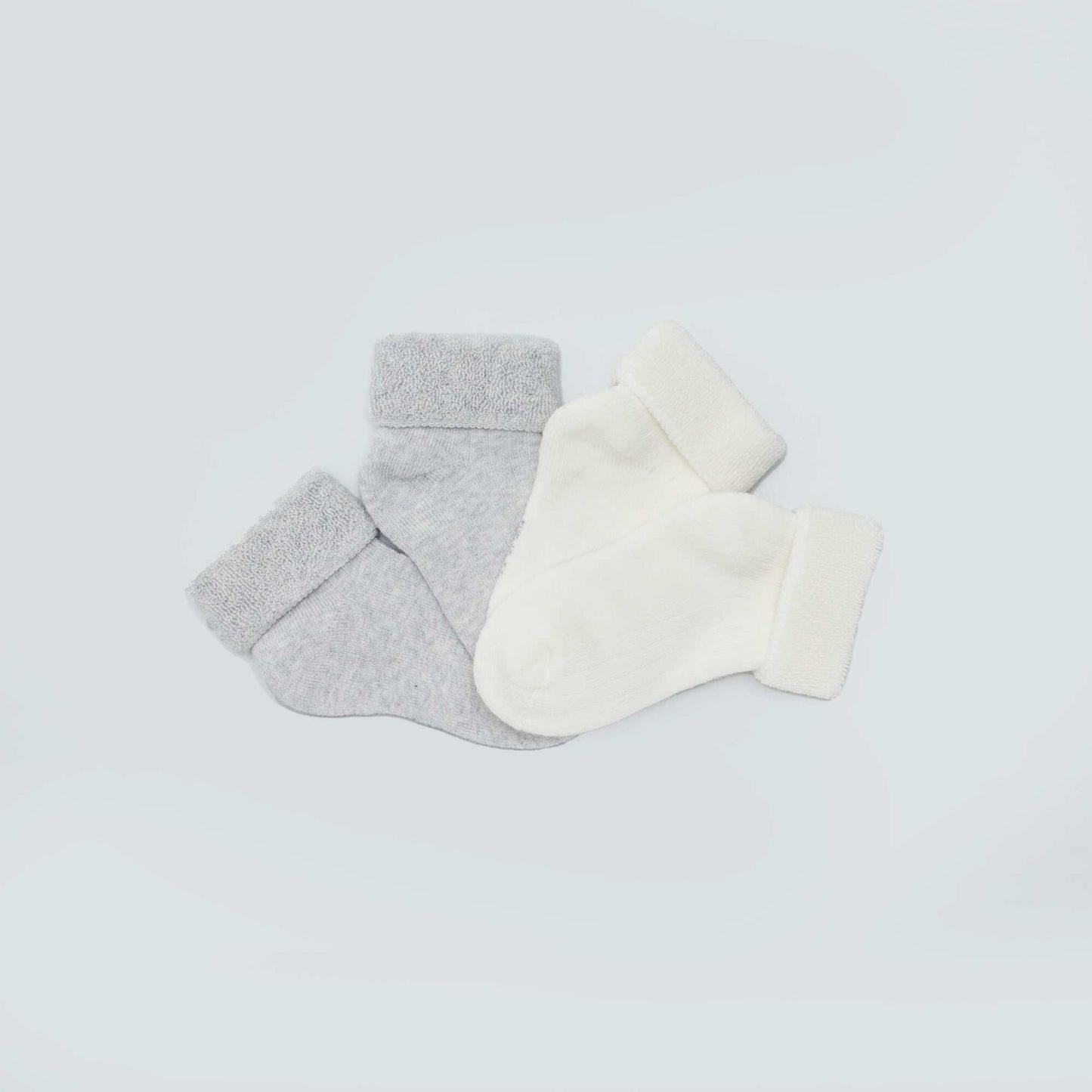 Lot de 2 paires de chaussettes Gris
