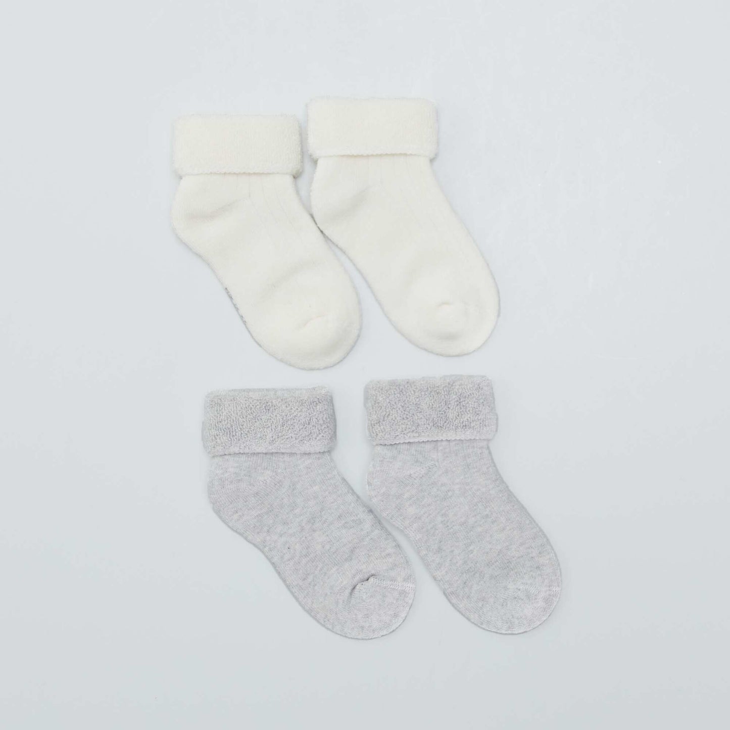 Lot de 2 paires de chaussettes Gris