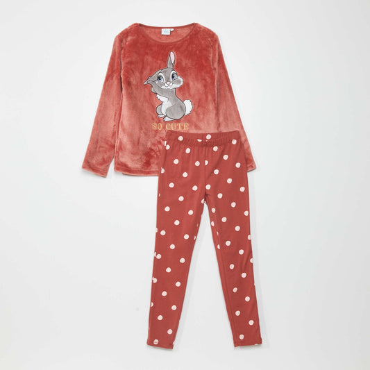 Ensemble pyjama t-shirt + pantalon 'Panpan' - 2 pi ces Rouge