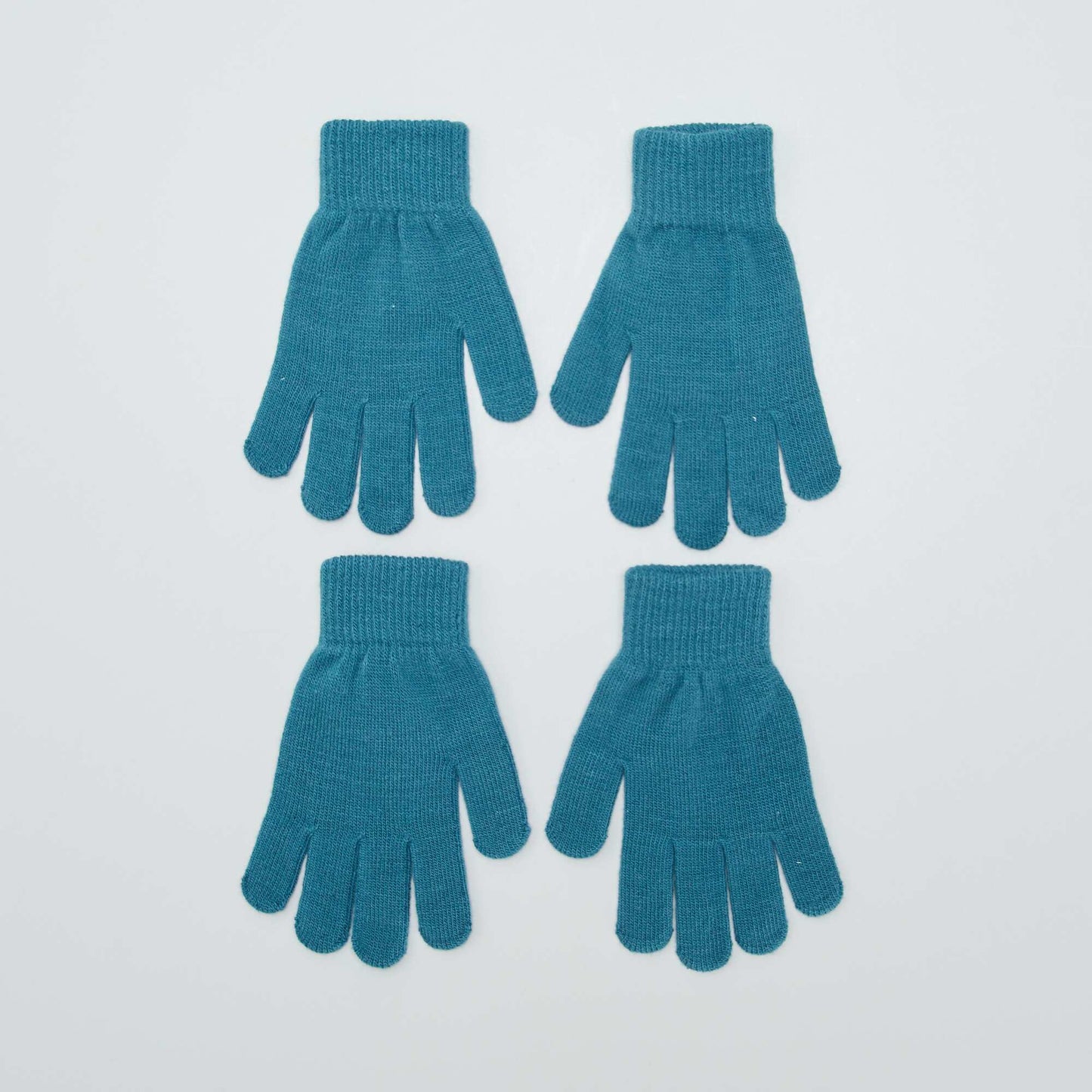 Lot de 2 paires de gants Bleu/Vert