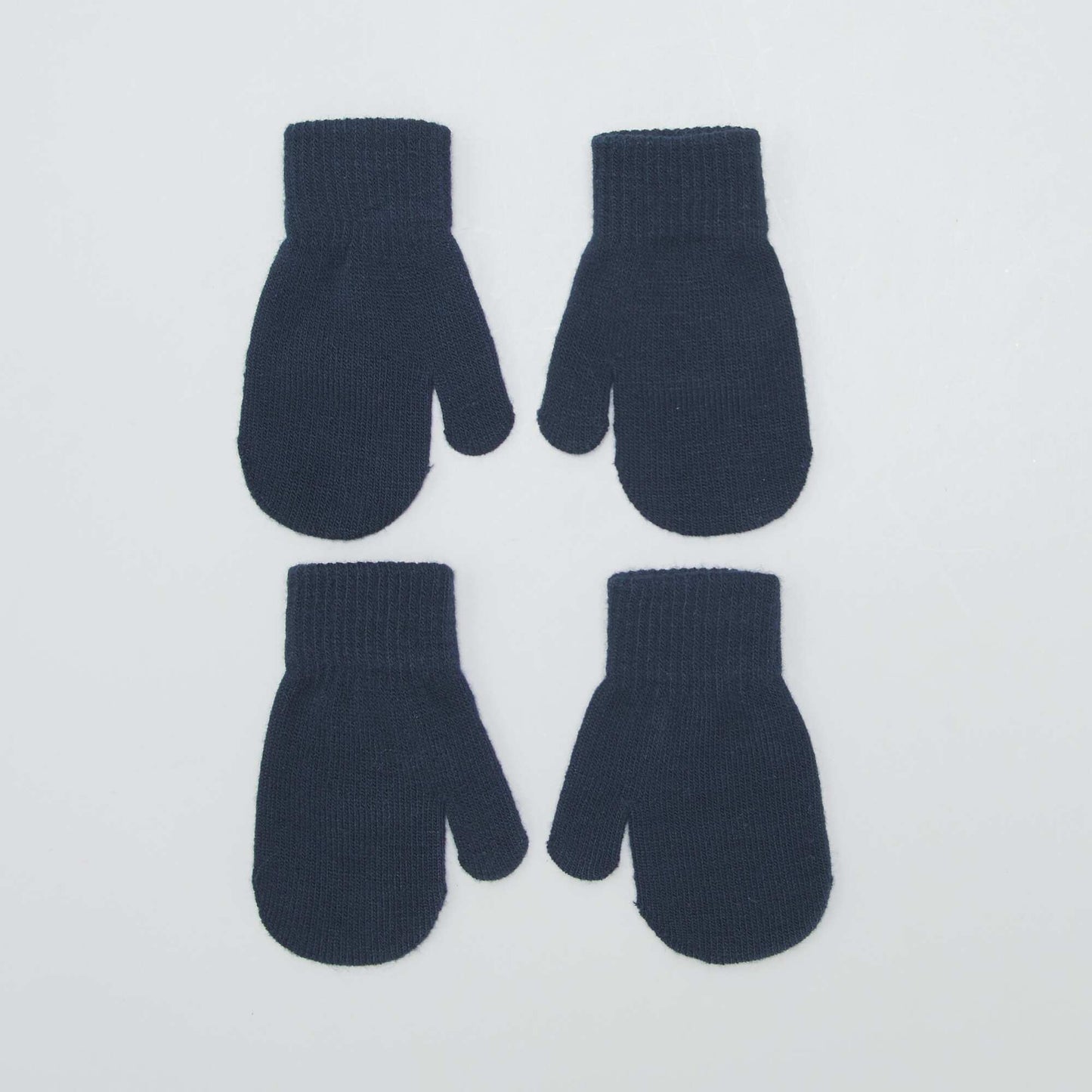 Lot de 2 paires de moufles Bleu