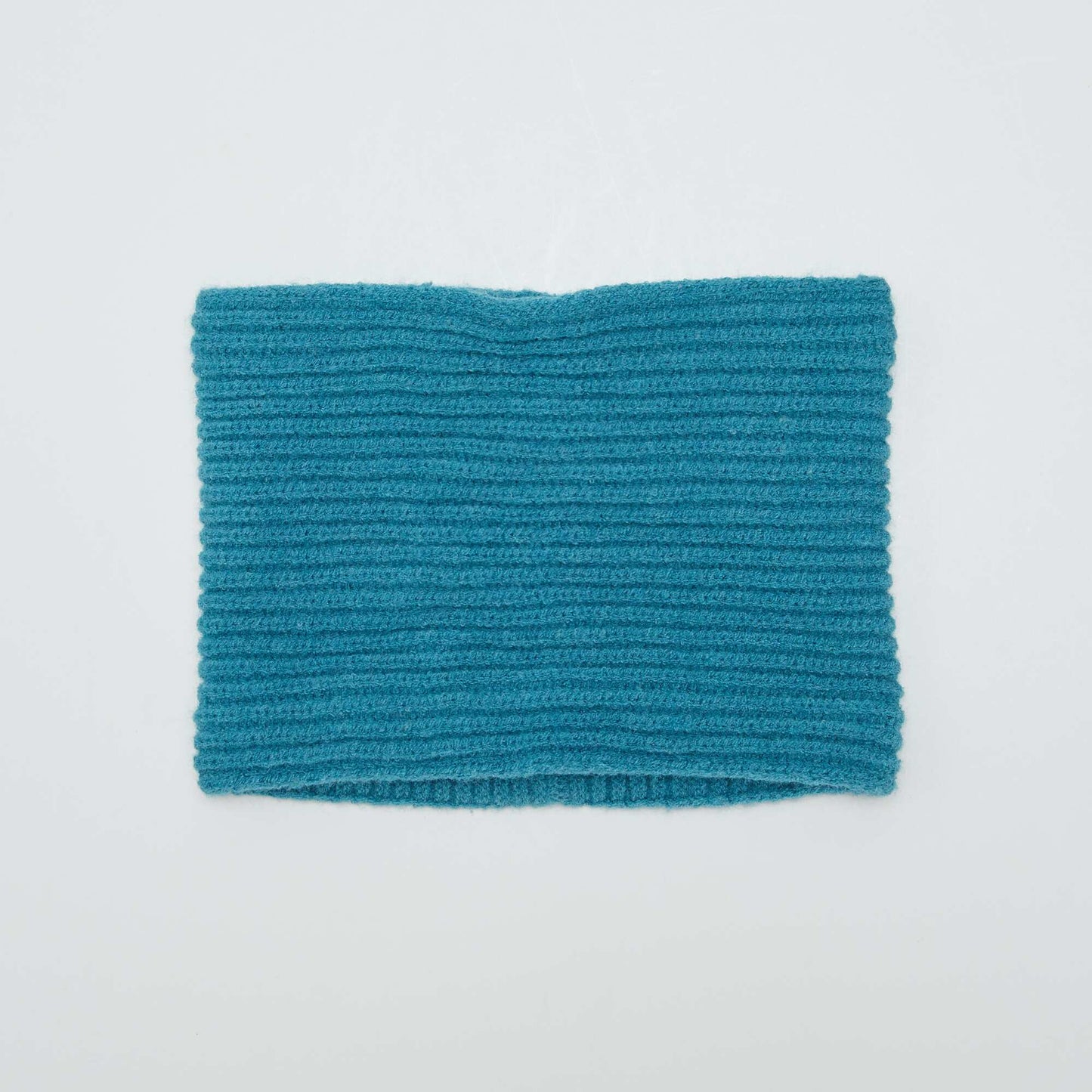 Snood en maille c tel e Bleu