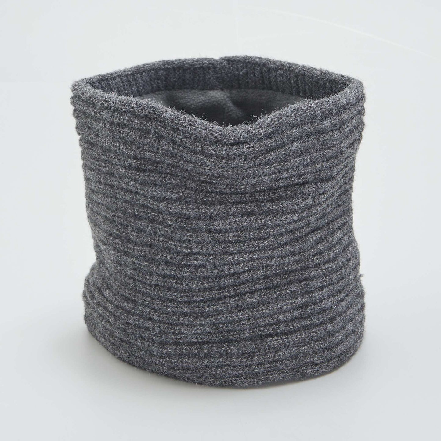 Snood en maille c tel e Gris