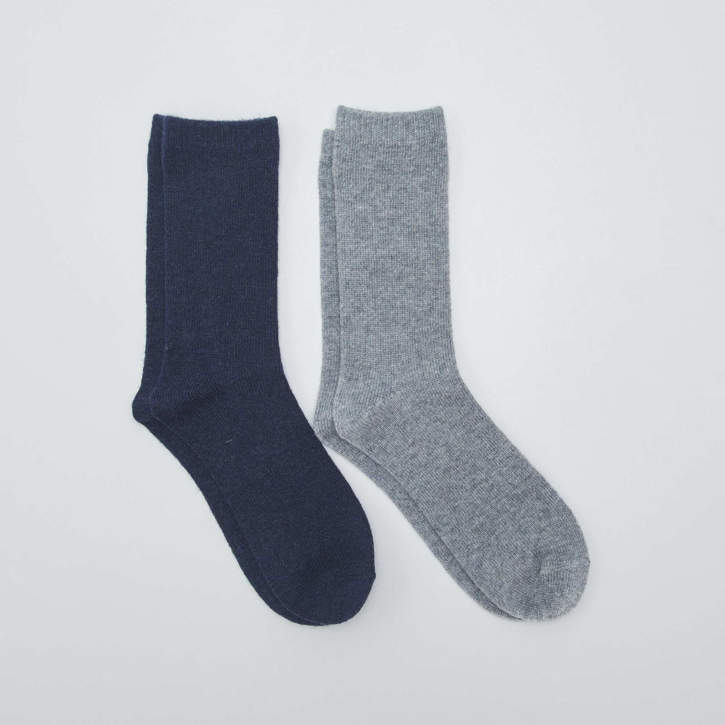 Lot de 2 paires de chaussettes Gris/bleu