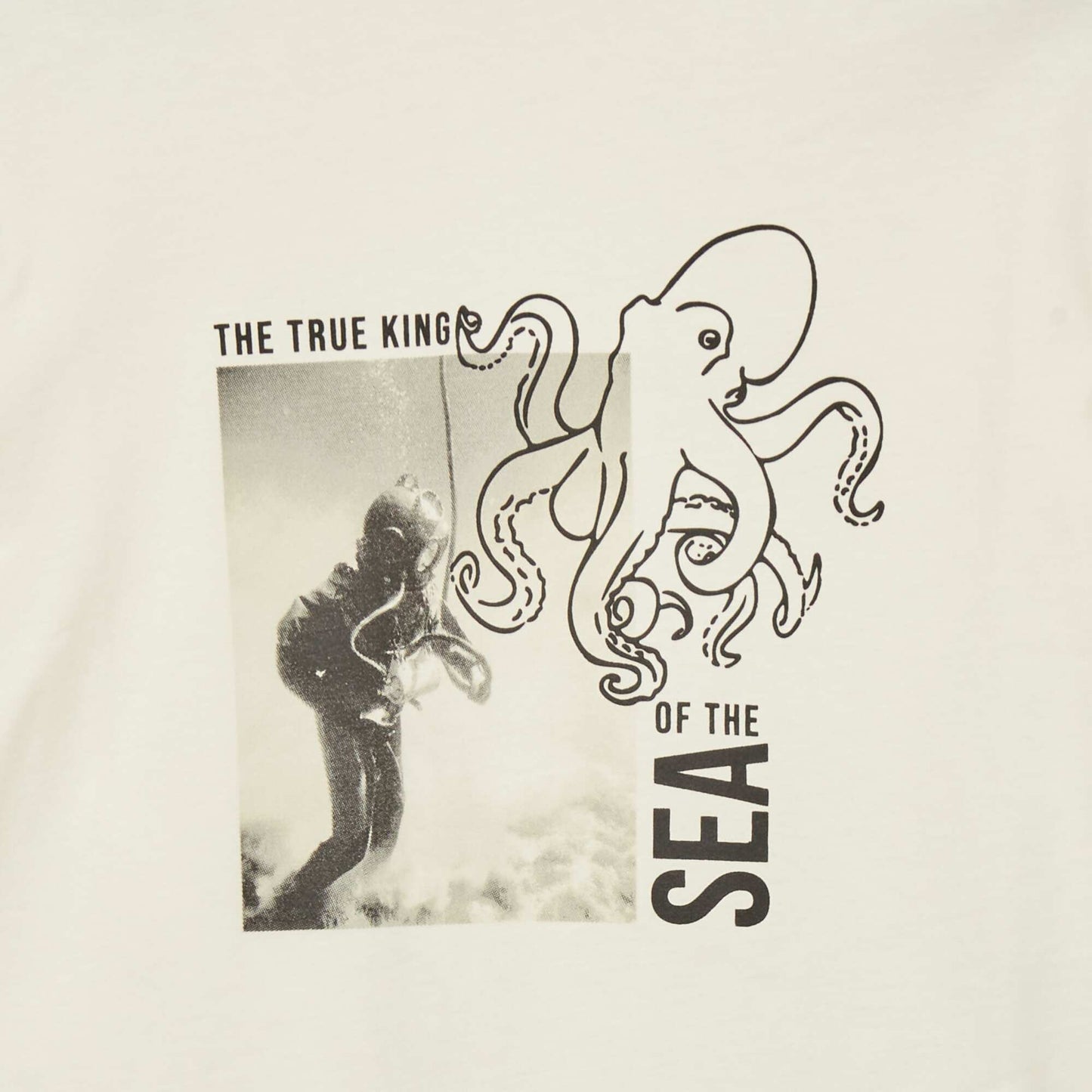 T-shirt 'pieuvre' blanc