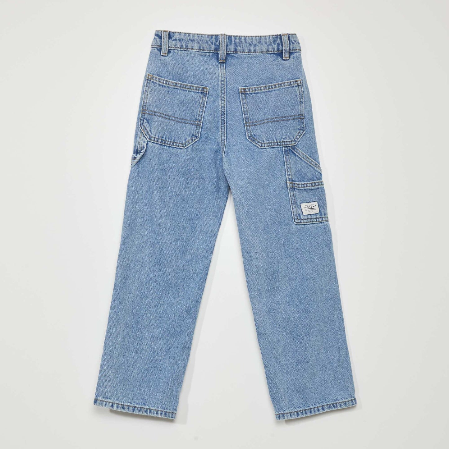 Pantalon denim d coupes genoux Double stone