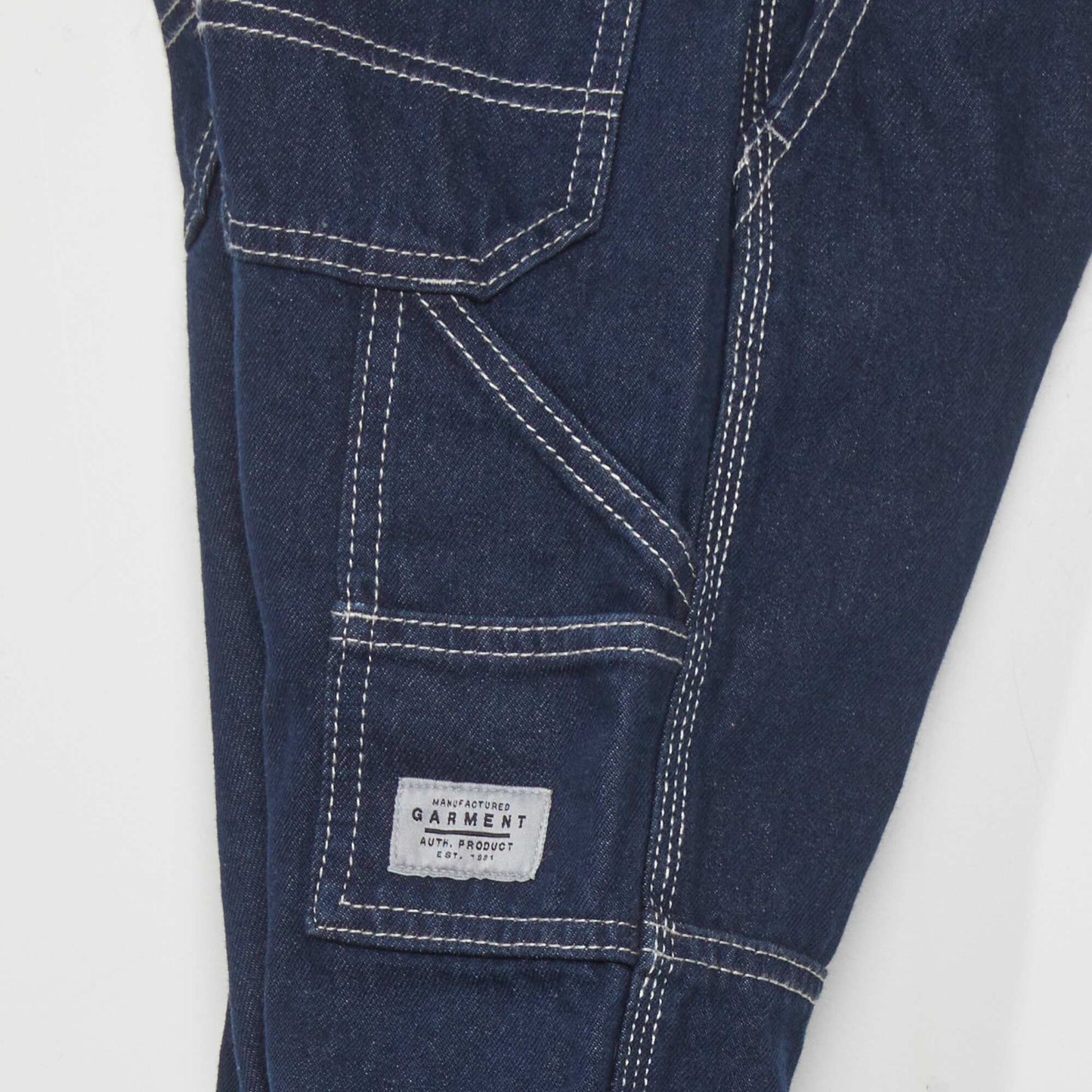 Pantalon denim d coupes genoux Rince