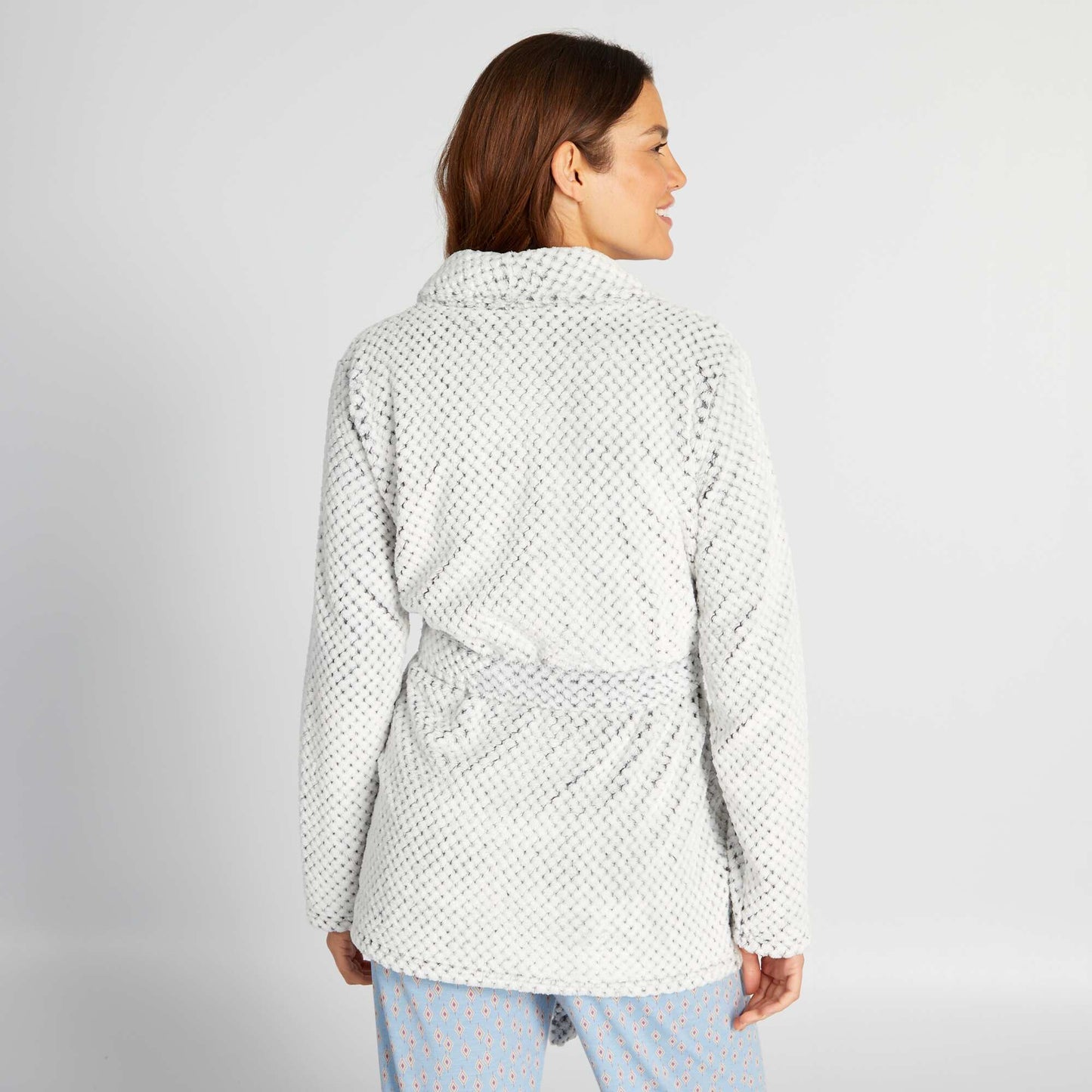 Peignoir en polaire Gris