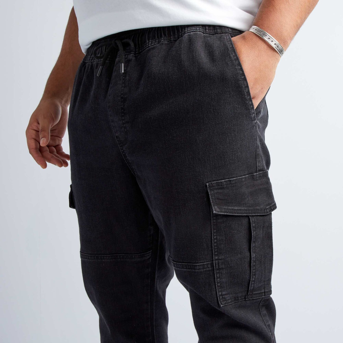 Pantalon stretch Noir