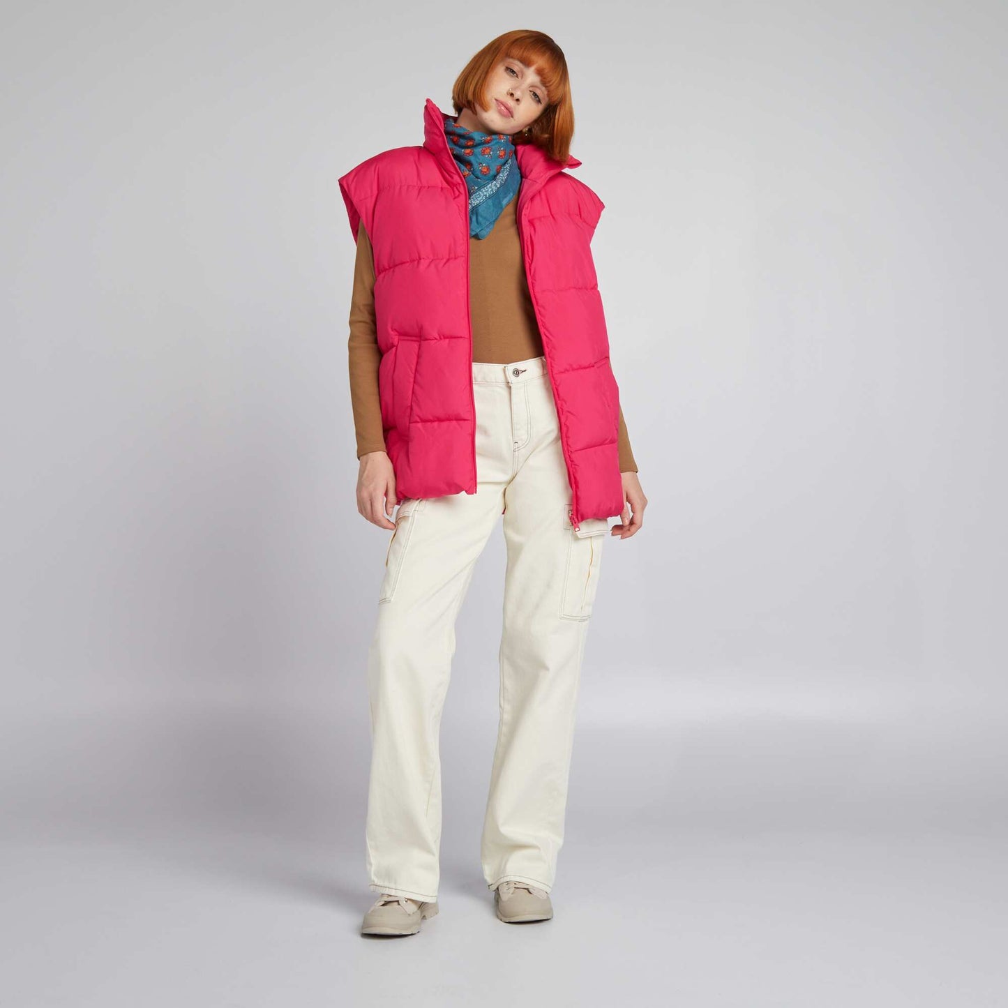 Pantalon avec poches rabats BLANC