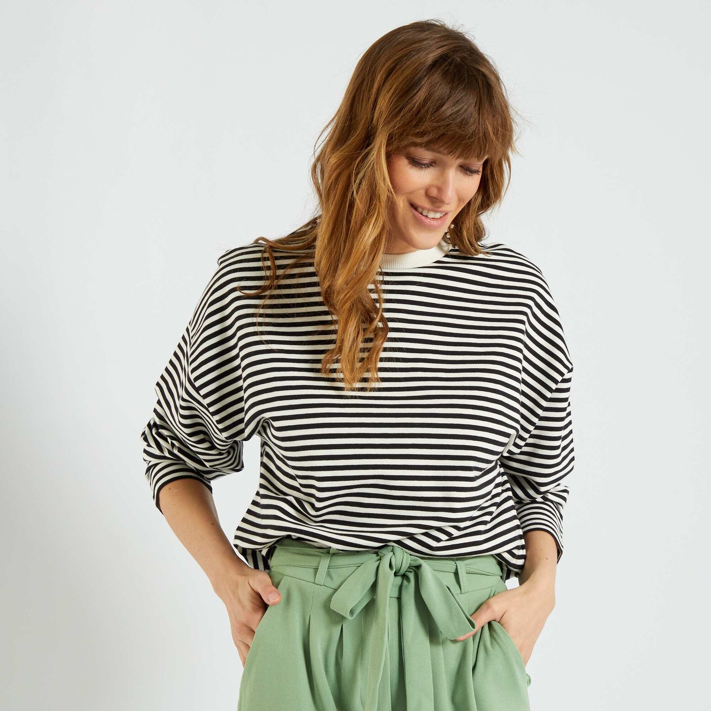 T-shirt marini re en jersey noir