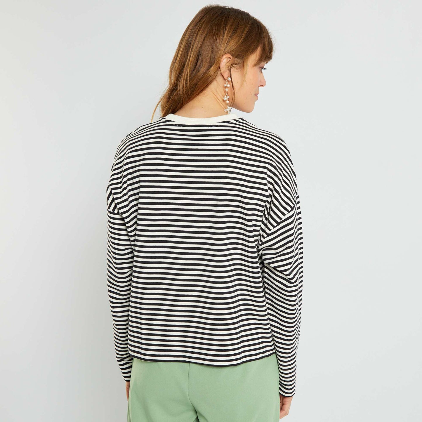 T-shirt marini re en jersey noir