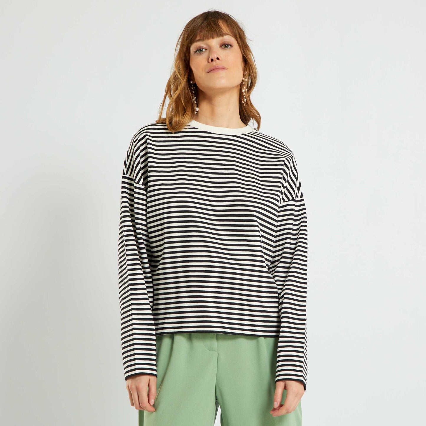 T-shirt marini re en jersey noir