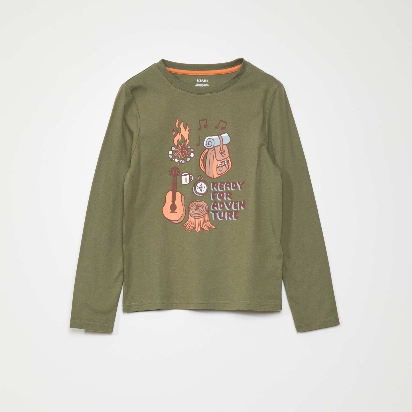 T-shirt manches longues kaki