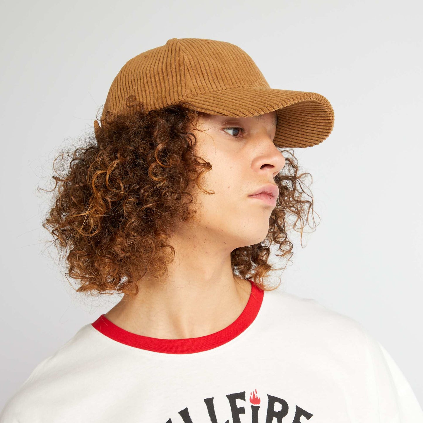 Casquette en velours Camel