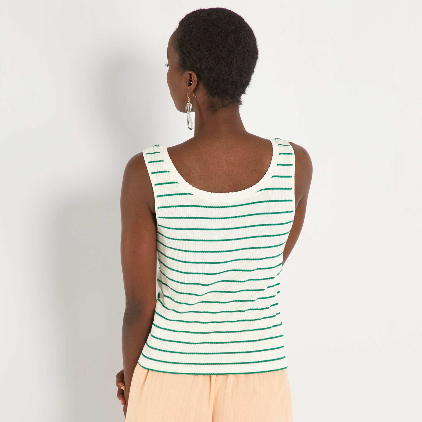 D bardeur en maille c tel e Vert/blanc