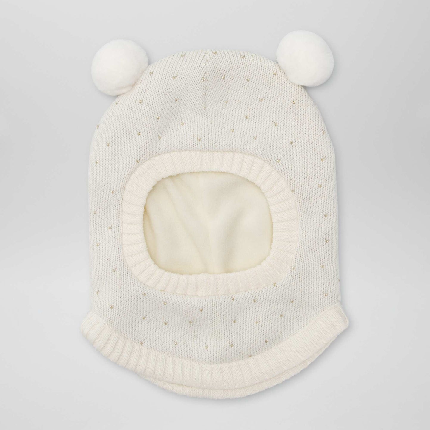 Cagoule en maille Beige