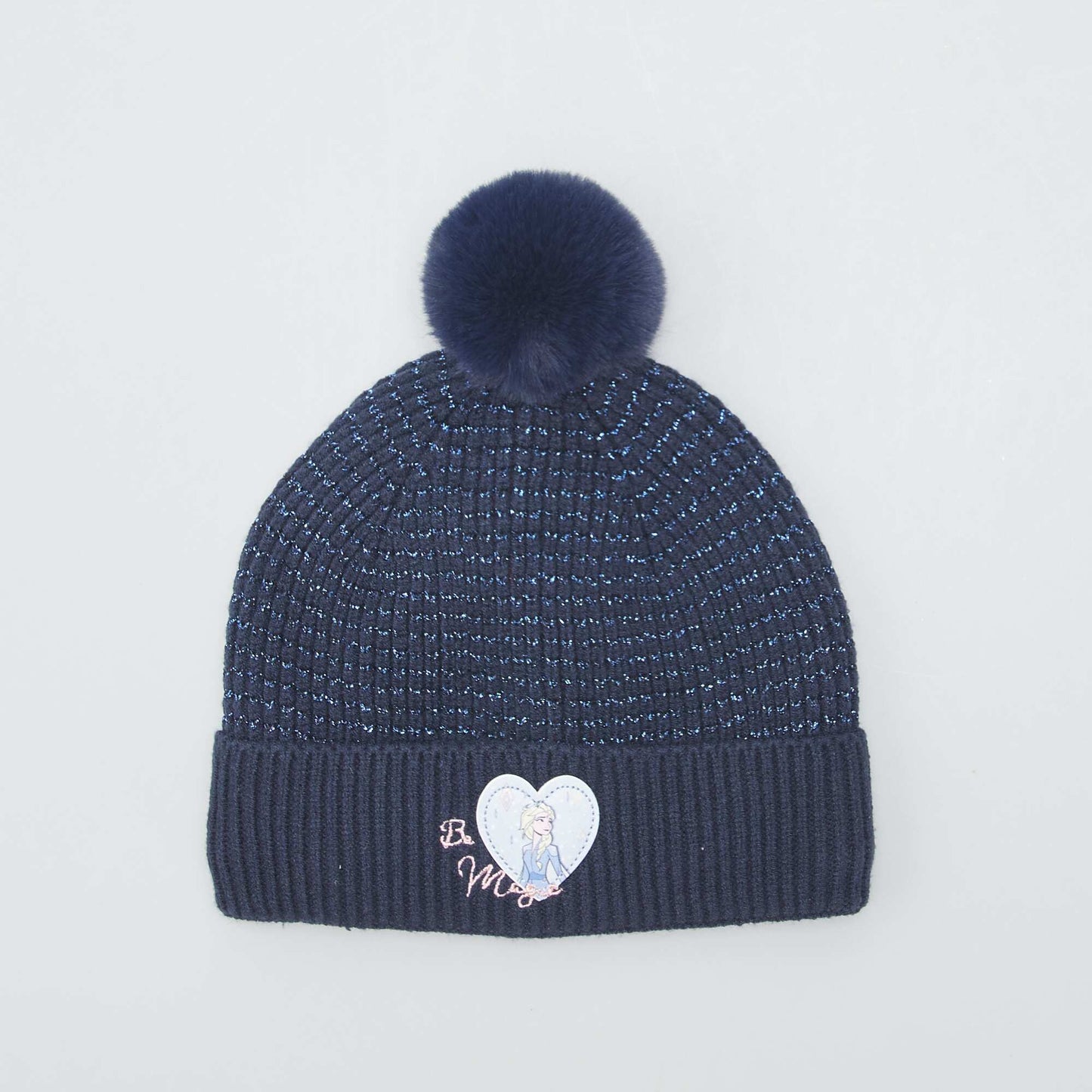 Ensemble bonnet + snood 'Reine des Neiges' - 2 pi ces Bleu
