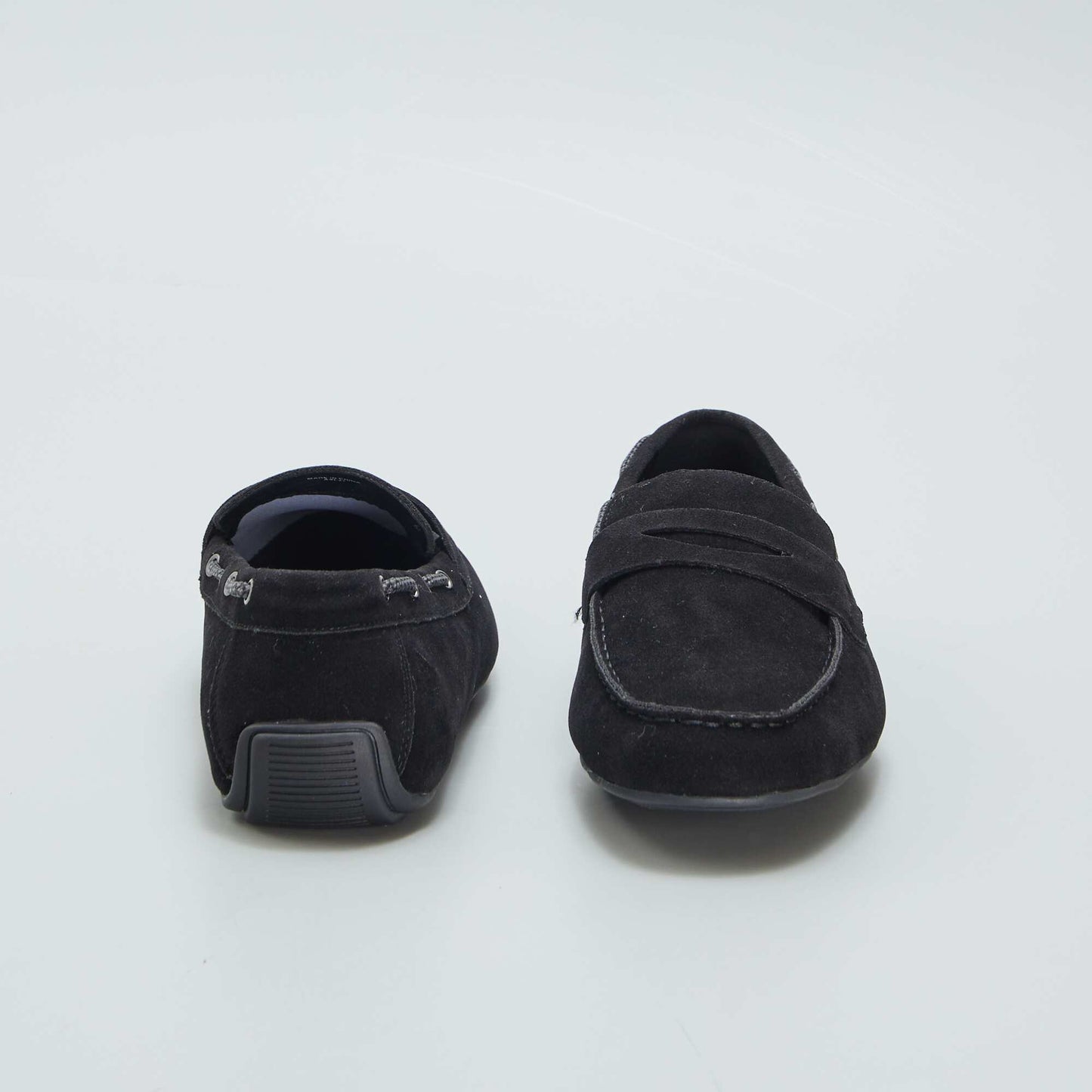 Mocassins en su dine Noir