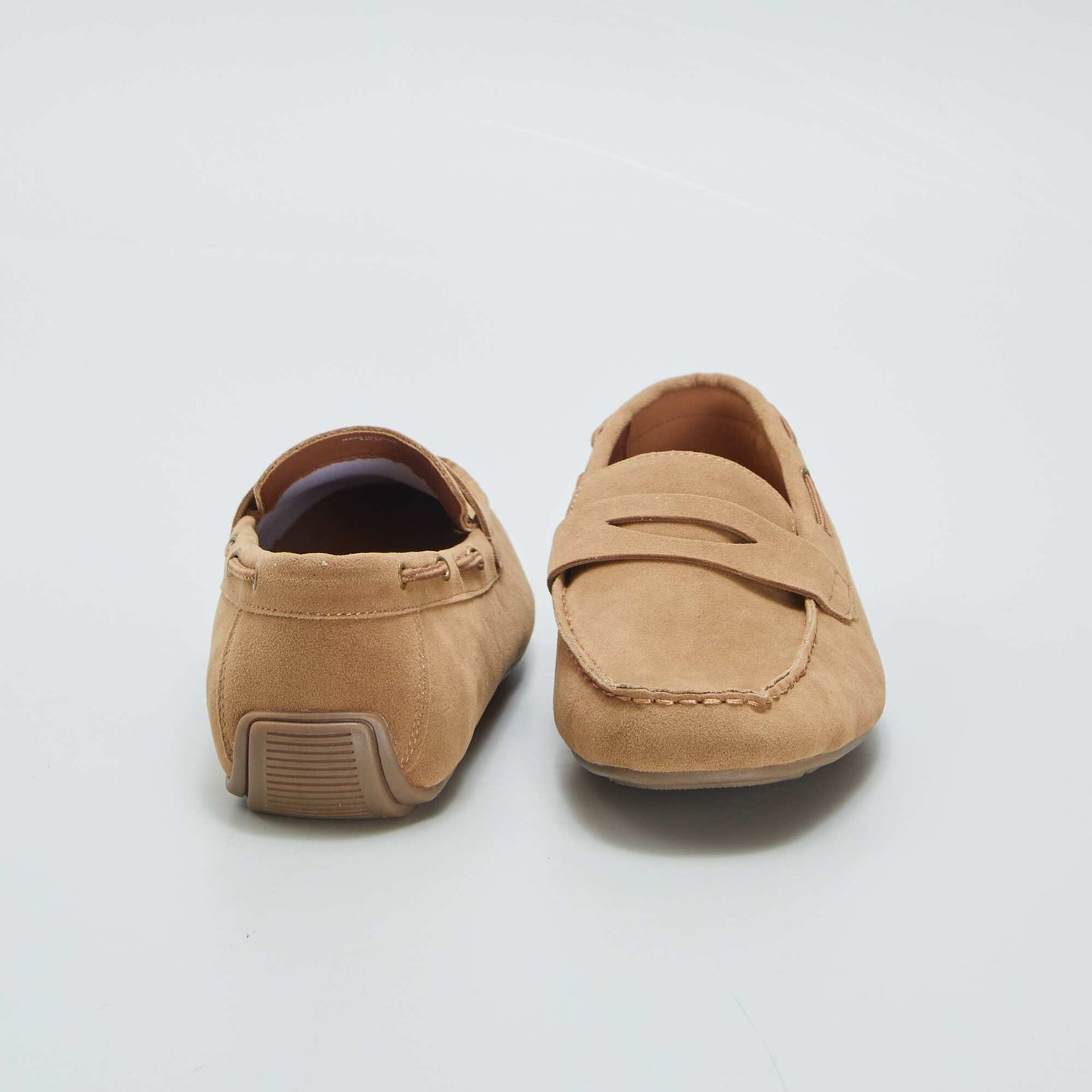 Mocassins en su dine Marron