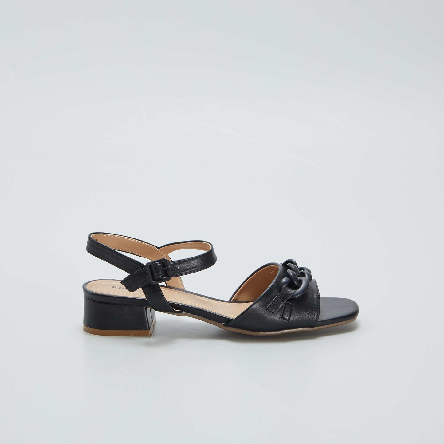 Sandales talon Noir