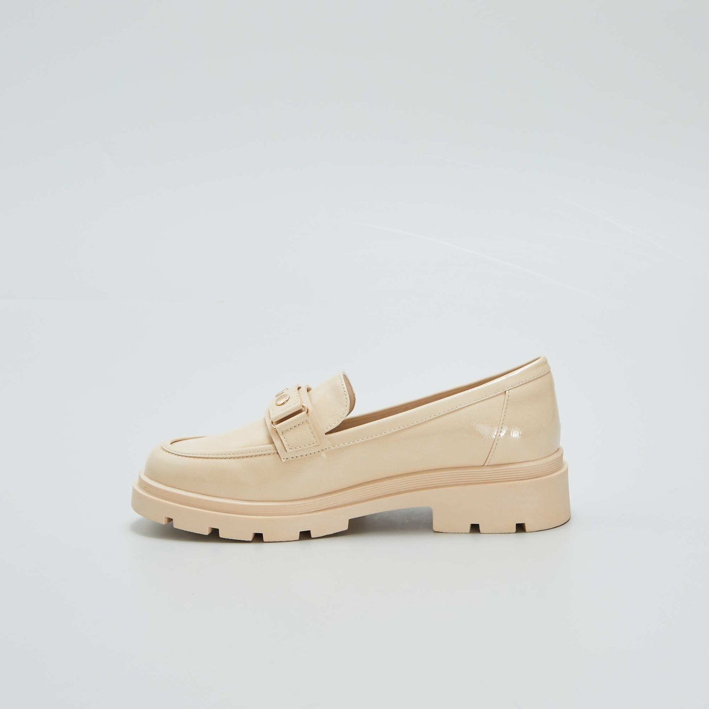 Mocassins semelles compens es Beige