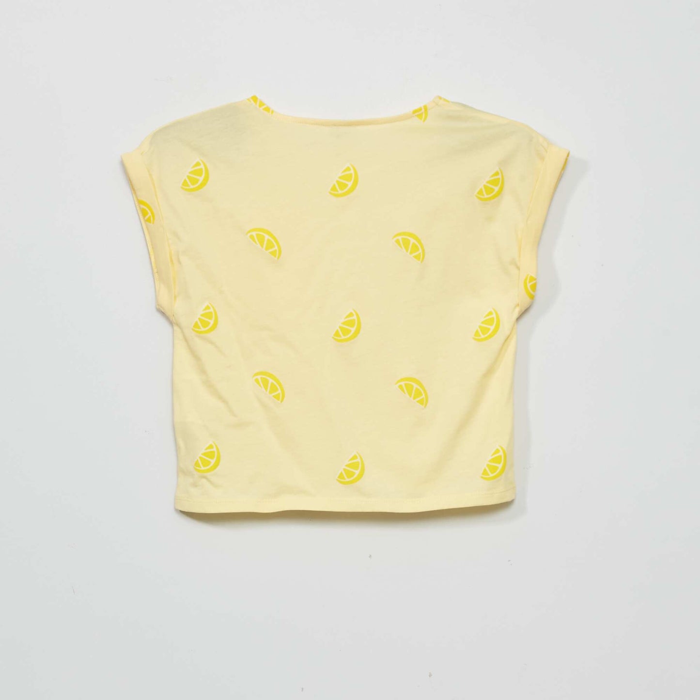 T-shirt en jersey avec imprim Jaune