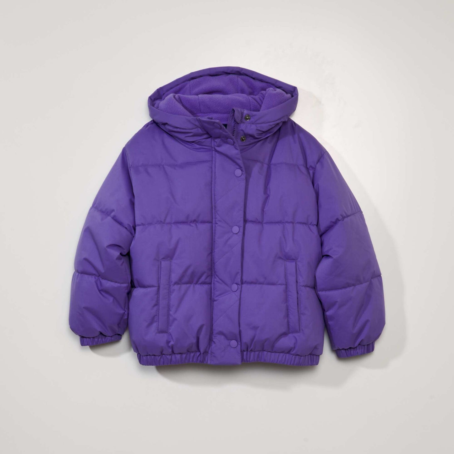 Doudoune courte et matelass e Violet