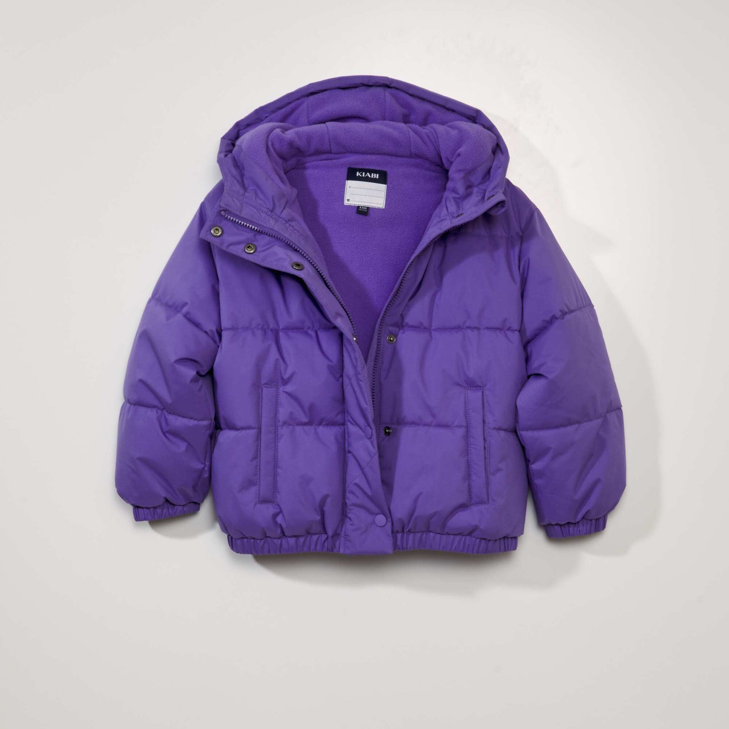 Doudoune courte et matelass e Violet