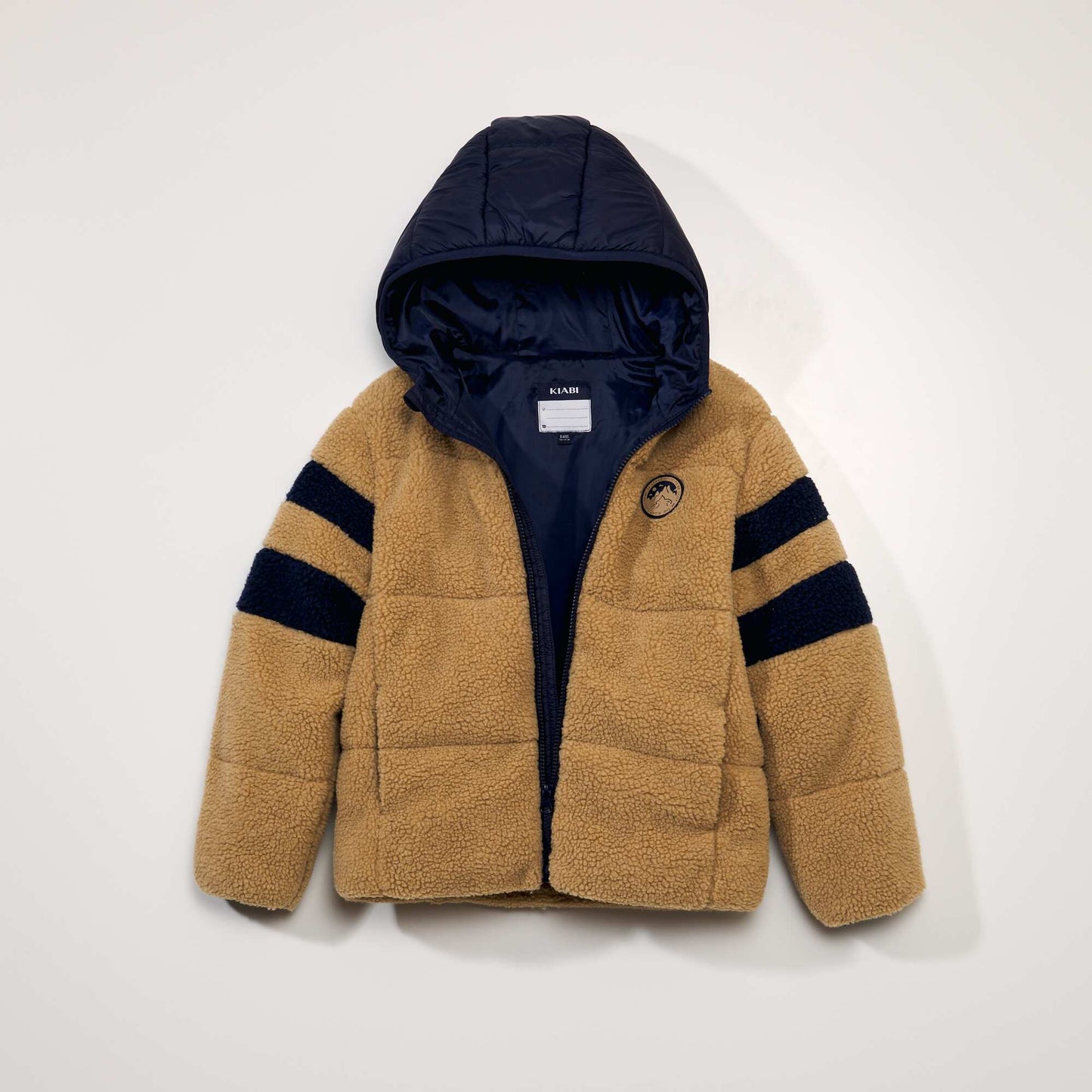 Doudoune bi-mati re avec sherpa Beige