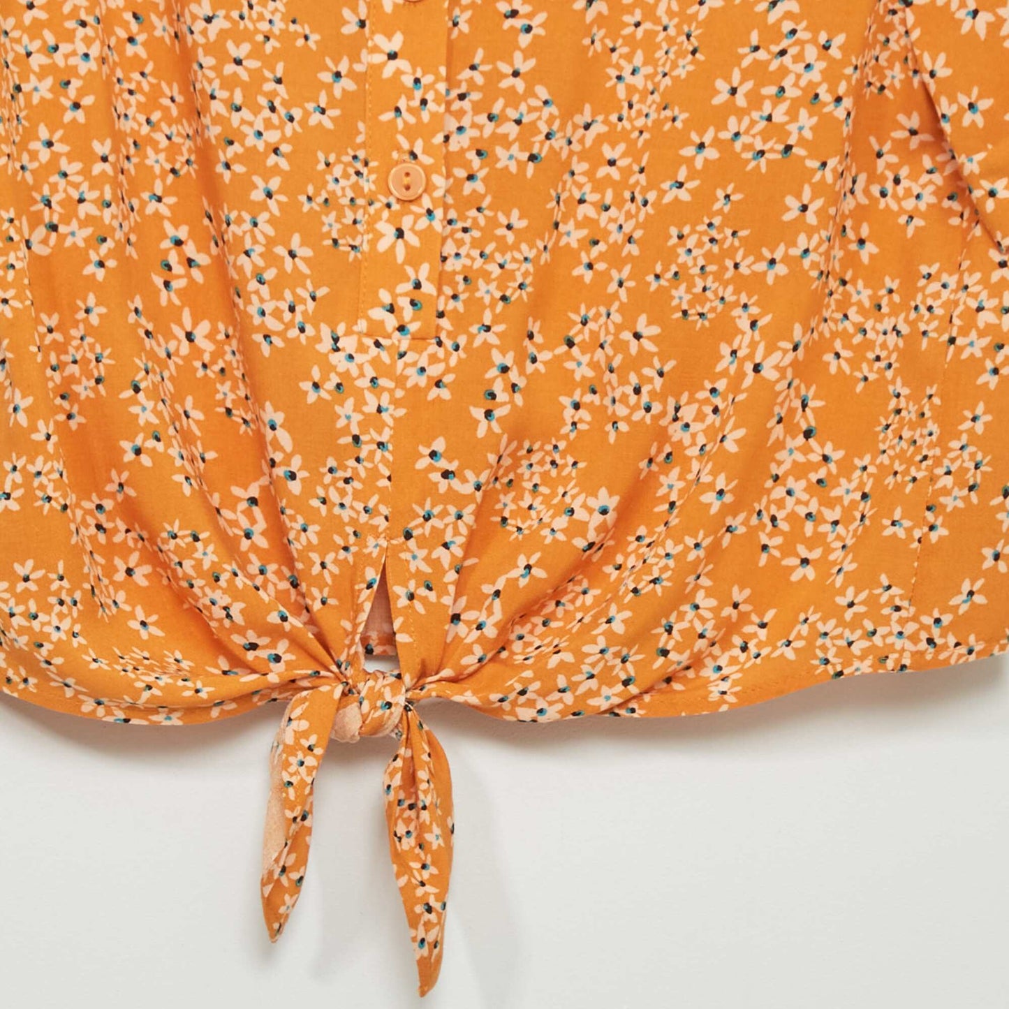 Blouse nouer devant Jaune